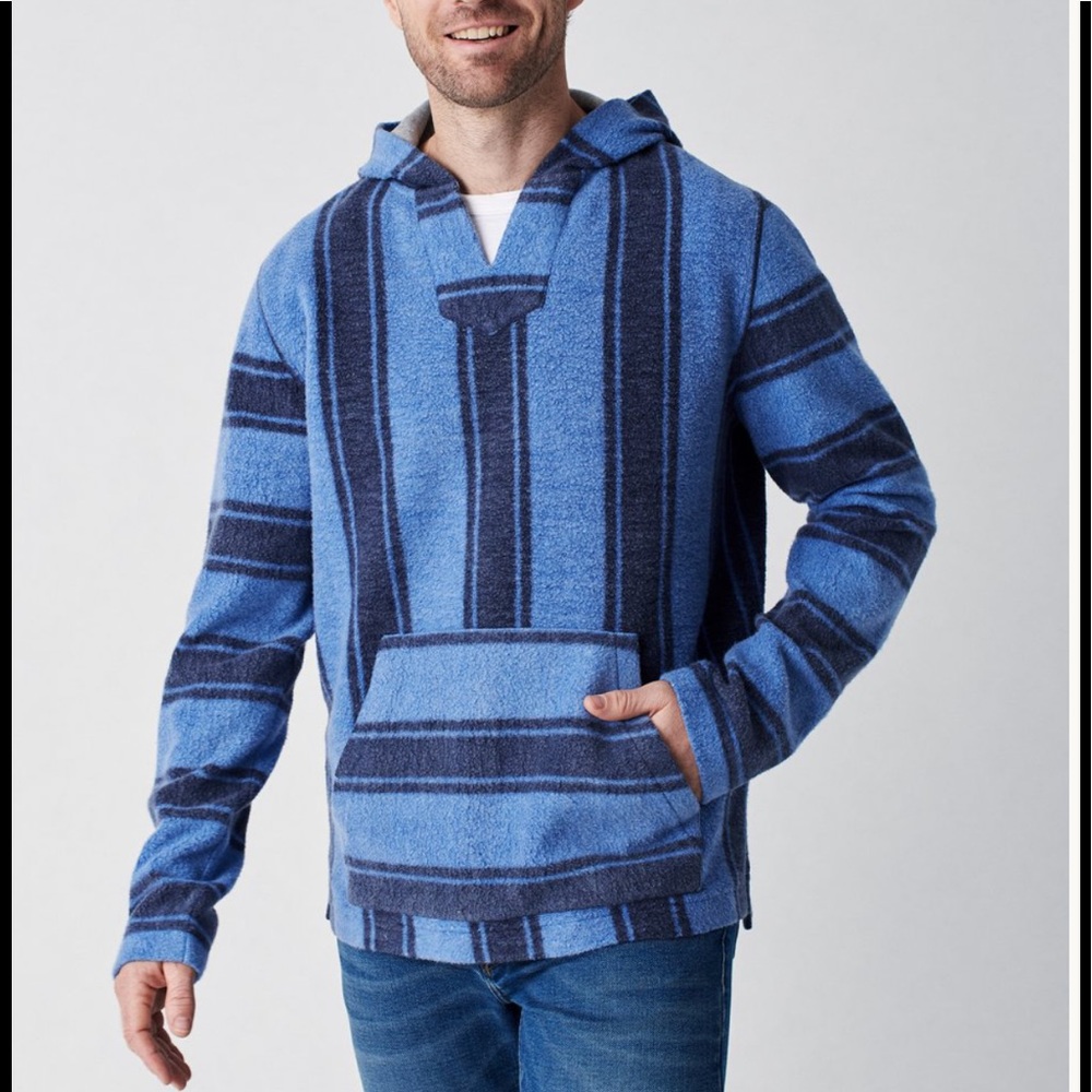 Faherty poncho hoodie